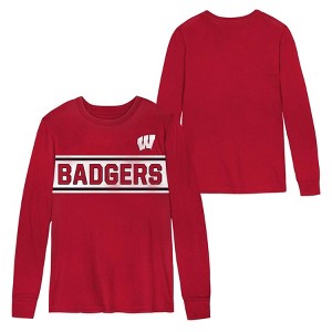 NCAA Wisconsin Badgers Boys' Long Sleeve T-Shirt - 1 of 3