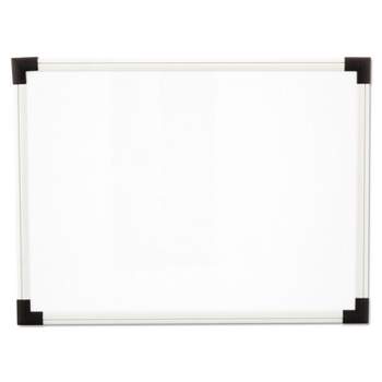 UNIVERSAL Dry Erase Board Melamine 24 x 18 White Black/Gray Aluminum/Plastic Frame 43722