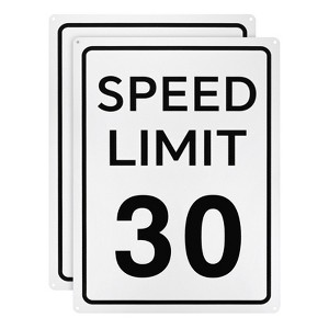 Unique Bargains Aluminum Weather Resistant Waterproof Rust Free Traffic Sign 2 Pcs - 1 of 4