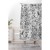 Pattern State Cheetah Sketch Shower Curtain Black/White - Deny Designs: Polyester Microfiber, Machine Washable, Buttonhole Top - 3 of 4