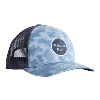 Men's Camo Trucker Hat - FREE FLY
