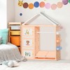 Qaba Kids Toy Storage Organizer with 2 Bins, Coat Hanger, Bookshelf and Toy Collection Shelves - 2 of 4