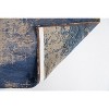 Blue and Gray Abstract Non Skid Area Rug - 4 of 4