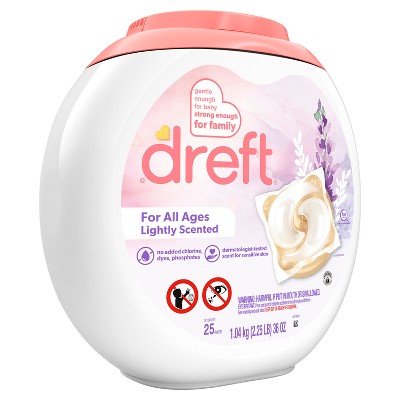 Dreft Lightly Scented HE Compatible Laundry Detergent Soap Pacs