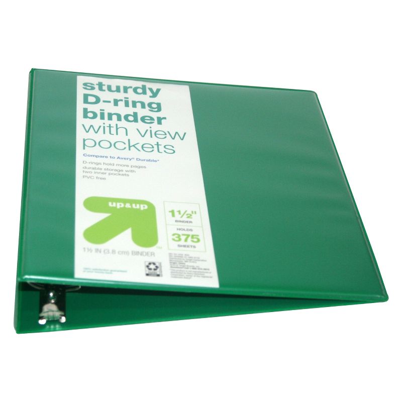 1.5" 3 Ring Binder Clear View - up & up™, 3 of 4