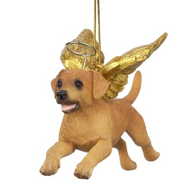 Design Toscano Honor the Pooch: Golden Retriever Holiday Dog Angel Ornament