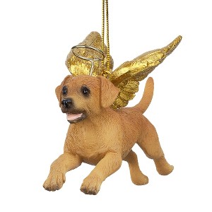 Design Toscano Honor the Pooch: Golden Retriever Holiday Dog Angel Ornament - 1 of 4