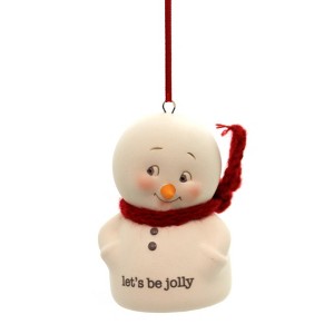 Snowpinions 2.5 Inch Snowpinions Let's Be Jolly Department 56 Tree Ornaments - 1 of 2