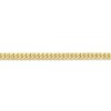 Black Bow Jewelry 3.2mm 10k Yellow Gold Flat Beveled Curb Chain Bracelet - 2 of 4