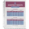 C-Line Poly Sheet Protectors, 8-1/2 x 11 Inches, Assorted Colors, Pack of 50 - 2 of 4