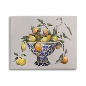 Stupell Industries Citrus Fruits in Bowl Gallery Wrapped Canvas Wall Art - 1 of 3