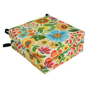 Blazing Needles, 16-inch Outdoor Cushion - 1 of 2