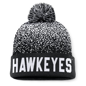 NCAA Iowa Hawkeyes Condensed Knit Cuffed Beanie: Midweight Acrylic, Tagless Design - 1 of 3