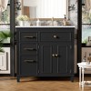 Christopher Knight Home Vivian Modern 36" Freestanding Bathroom Vanity with Ceramic Sink, Drawers and Adjustable Shelf - 2 of 4