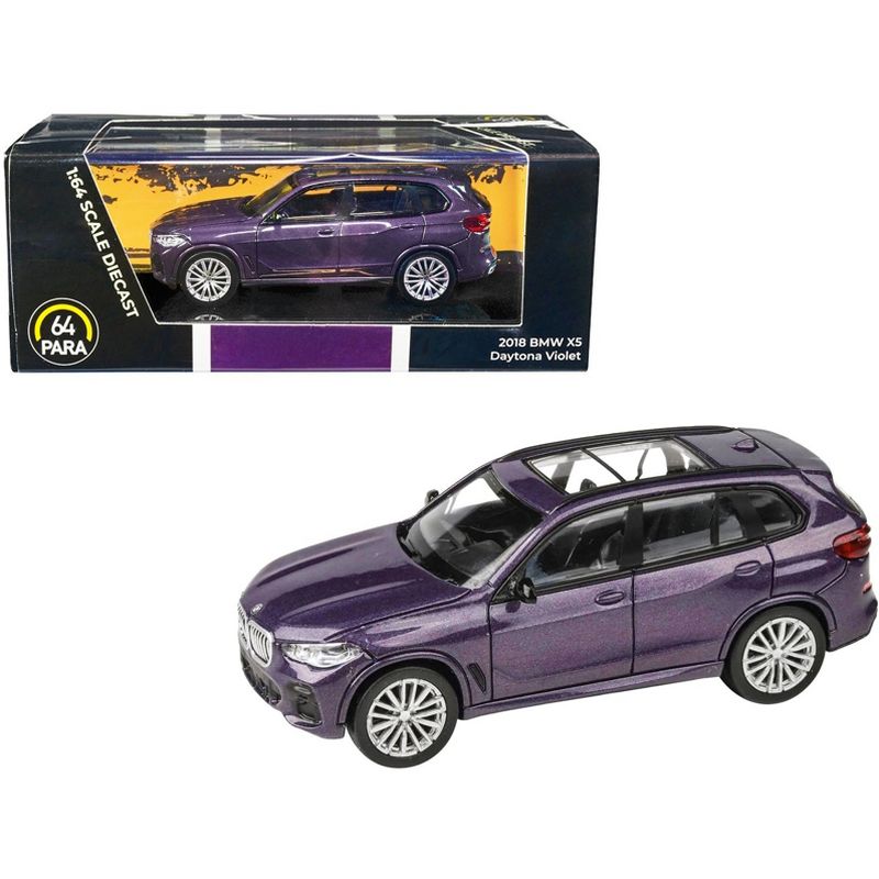 2018 BMW X5 Daytona Violet Metallic with Sunroof 1/64 Diecast Model Car by Paragon Models, 1 of 5