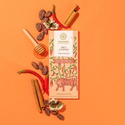 Elements Spicy Cayenne 70% Wellness Chocolate Bar