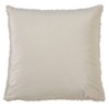 18"x18" Faux Fur Poly Filled Throw Pillow Ivory - Saro Lifestyle: Contemporary Square Cushion for Couch, Zipper Closure - 2 of 3