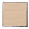 GlasFlength Decorative Wall Mirrors Contemporary Framed Mirror with Warm Finish Simple Design for Modern Interiors Living, Gray, 38"*1"*38" - 3 of 4