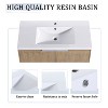 Vynxaria 84 Inch Soft Close Doors Bathroom Vanity With Sink, Two Small Storage Shelves, 24" and 12" Combination Cabinet - 4 of 4