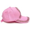 Women's Breast Cancer Awareness Crystal Bling Baseball Cap - 3 of 4
