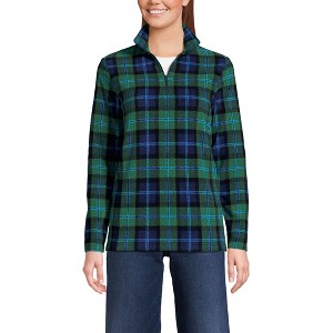 Lands' End Women's Anyweather Fleece Quarter Zip Pullover - 1 of 4