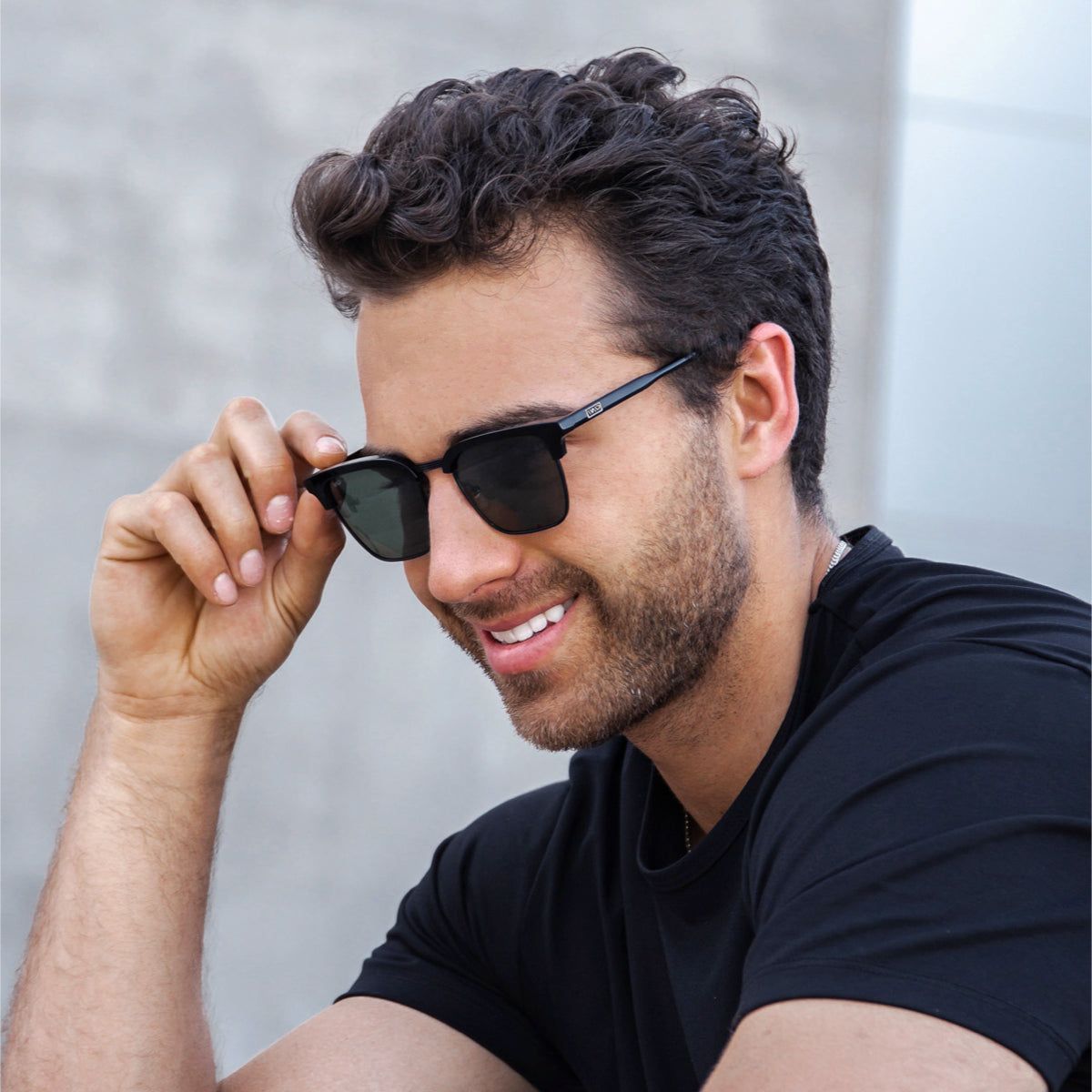 WMP Eyewear Polarized Semi-Rimless Rectangular Sunglasses - thumbnail 8