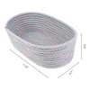 REGALWOVEN Odorless Cotton Rope Handcrafted Compact Multiple Use Open Storage Bins 3 Packs - 3 of 4