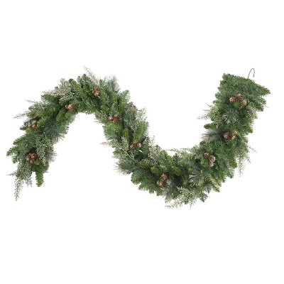 Haute Décor 6' Pre-lit Bergen Pine Christmas Artificial Garland White Lights