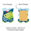 Big Dot of Happiness - Let's Go Fishing - Diaper Shaped Raffle Ticket Inserts - Fish Themed Baby Shower Activities - Diaper Raffle Game - Set of 24