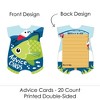 Big Dot of Happiness Let's Go Fishing - Baby Bodysuit Wish Card Fish Themed Baby Shower Activities - Shaped Advice Cards Game - Set of 20 - 3 of 4