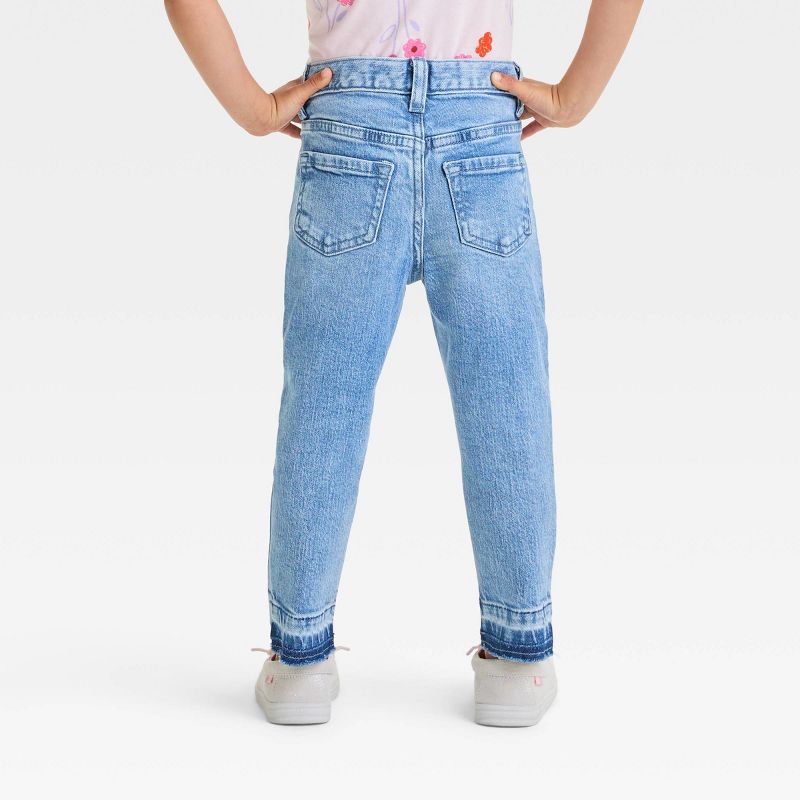 Toddler Girls' Straight Released Hem Jeans - Cat & Jack™ Blue, 3 of 7