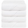 American Soft Linen Turkish Baby Hooded Bath Towel Set, 100% Cotton Soft Fluffy Baby Hooded Shower Towels - 4 of 4
