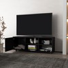 Sapphtopaz Modern TV Stand Entertainment Center for TVs Up to 69" with Storage Cabinet & Open Shelves Space-Saving TV Stands for Living Room - 2 of 4