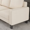 MAYEERTY 111" Spacious L-Shaped Sectional Sofa - Corduroy Beige, Convertible Chaise & Storage - Family-Friendly Design - 4 of 4
