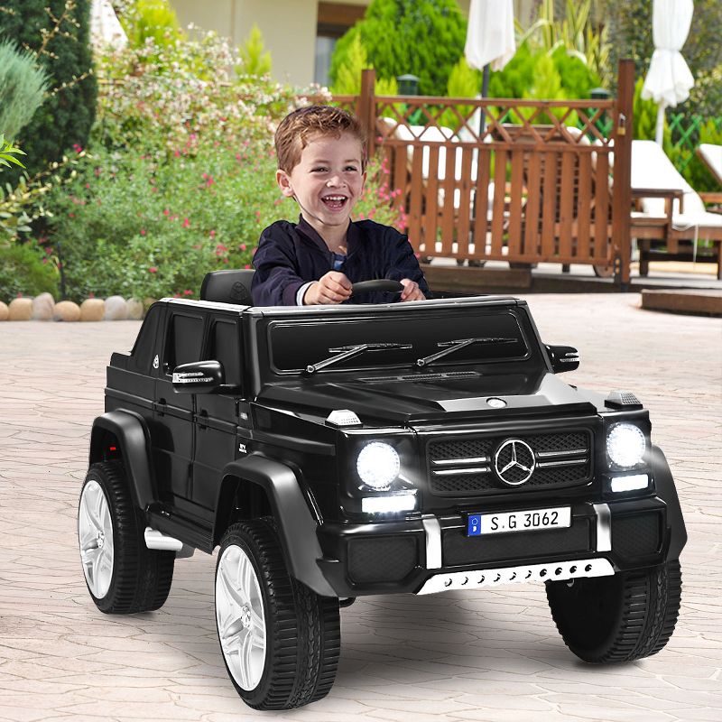 Costway Mercedes Benz 12V Electric Kids Ride On Car  RC Remote Control W/Trunk, 3 of 11