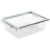 Rubbermaid Portable Metal Wire Sliding Hanging Storage Basket for Closet Organizer Kits, White - 2 of 4