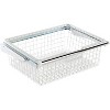 Rubbermaid Portable Metal Wire Sliding Hanging Storage Basket for Closet Organizer Kits, White - image 2 of 4