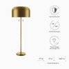 Modway Avenue Floor Lamp – Adjustable Standing Lamp with Dual Metal Dome Shades and E26 Bulb Compatibility - 2 of 4