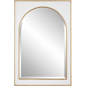 Uttermost Crisanta Antiqued Gold Leaf 25" x 37 1/2" Wall Mirror - 1 of 1