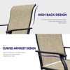 VYNXARIA Swivel Dining Chairs Set of 2, Outdoor Swivel Breathable Textilene Patio Chairs Lawn Chairs for Front Porch Backyard Deck - 4 of 4