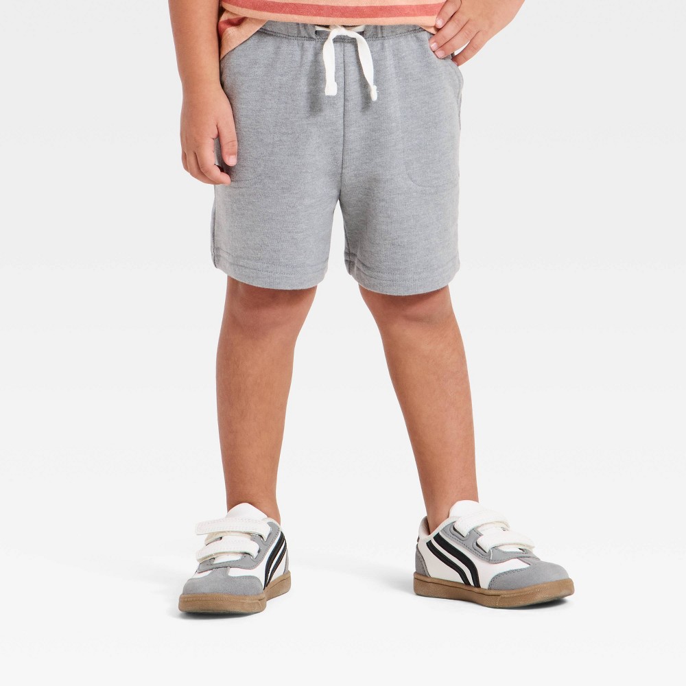 Toddler Boys' Pull-On Knit Shorts - Cat & Jack™ Gray 2T