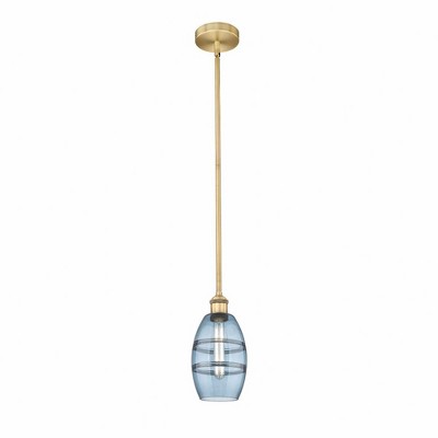 Vaz - 1 Light Stem Hung Mini Pendant In Industrial Style-7.63 Inches Tall and 5.88 Inches Wide