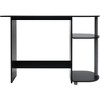Redmon Computer Laptop Media Desk for Home or Office with Storage Shelves, Black - 4 of 4