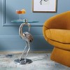 Birbiglia Bird Base Accent Table - ACC4610B - Silver/Glass - Safavieh - 2 of 4