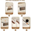 Storage Boxes with Lid, 4-Tier Plastic Stackable Storage Boxes with 1 Lid Tier, Folding Storage Bins with Wheels, Storage Organizer for Bedroom - 3 of 4