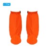 Unique Bargains Waterproof Outdoor Protective Zipper Rain Snow Boot Shoe Gaiters 1 Pair Orange - 3 of 4