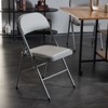 DSVIMOY Outdoor Portable Chairs, 4-Piece Folding Chair, Portable Chair for Convention and Exhibition, Gray, 15.75"*17.72"*30.71" - 4 of 4