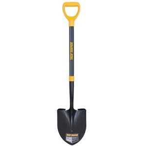 Forged Round Point Shovel with Comfort Step and D-Grip Fiberglass Handle - True Temper - 1 of 3