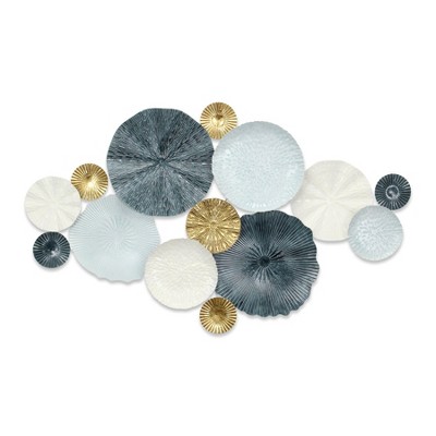 Cheung's Saoirse Multi Round Panel Nautical Wall Decor - Blue