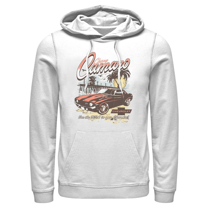 Men's General Motors See the USA in Your Chevrolet Camaro Pull Over Hoodie, 1 of 5